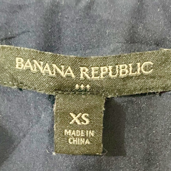 Banana Republic Factory Flutter Sleeve Peplum Blouse Floral Print Ruffled V-neck - Picture 6 of 10